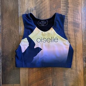 Oiselle crop running top sports bra like size 10